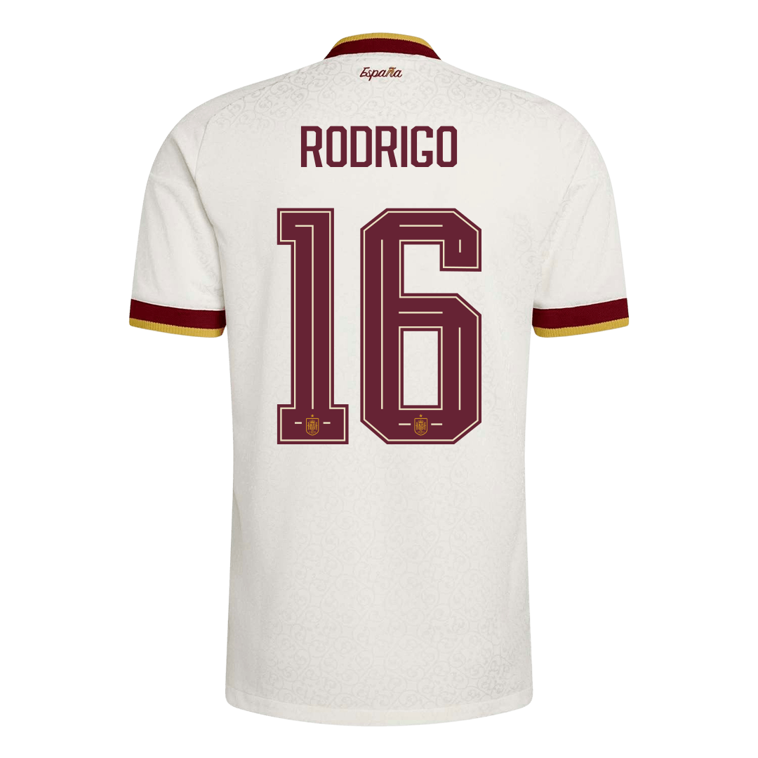 Spain World Cup Udebanebanetrøje Spillerversion 2026 RODRIGO #16