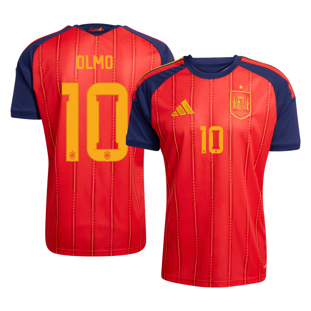 Spain World Cup Hjemmetrøje 2026 OLMO #10 [PREMIUM]