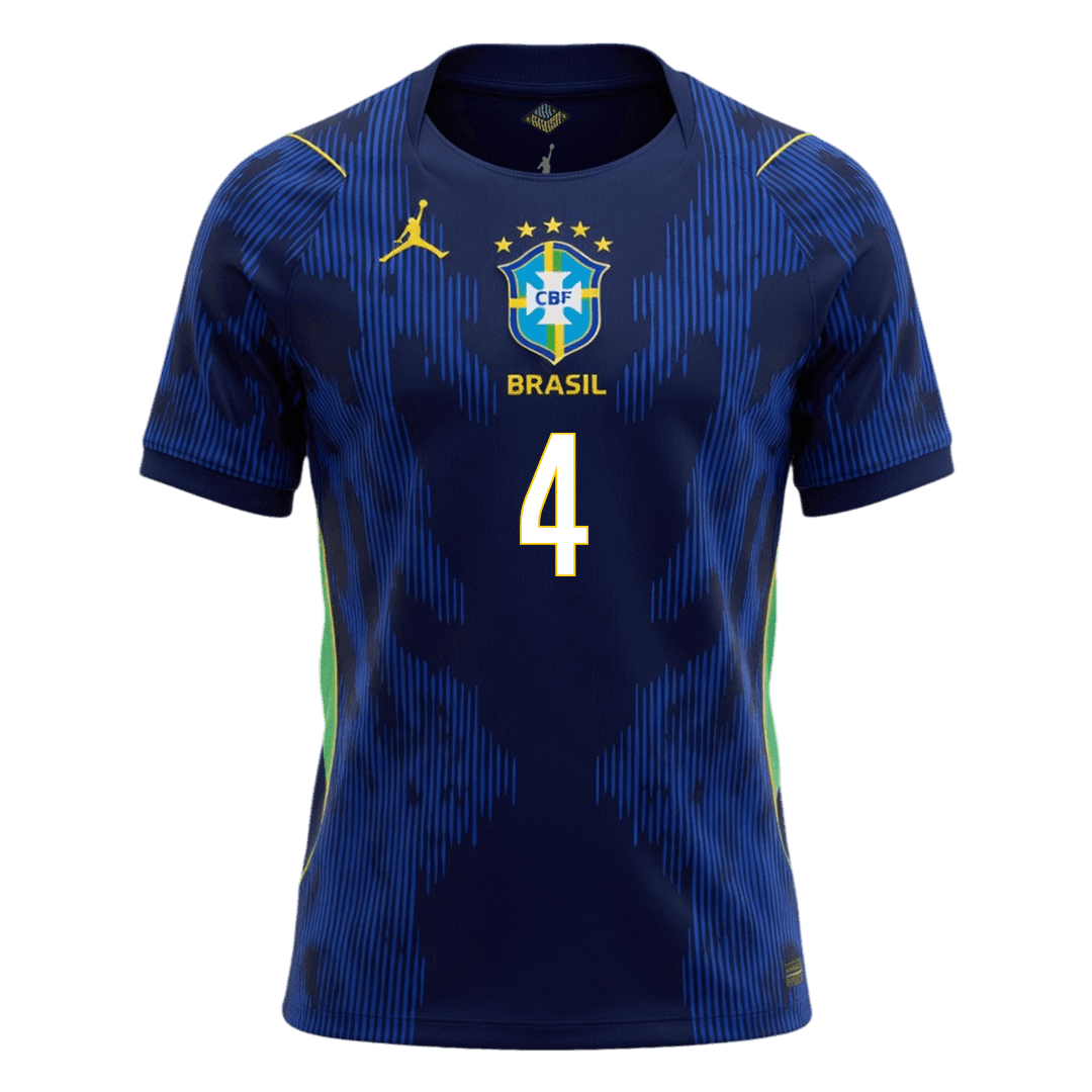 Brazil World Cup Udebanetrøje 2026 MARQUINHOS #4