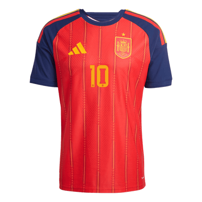 Spain World Cup Hjemmebanetrøje Spillerversion 2026 OLMO #10