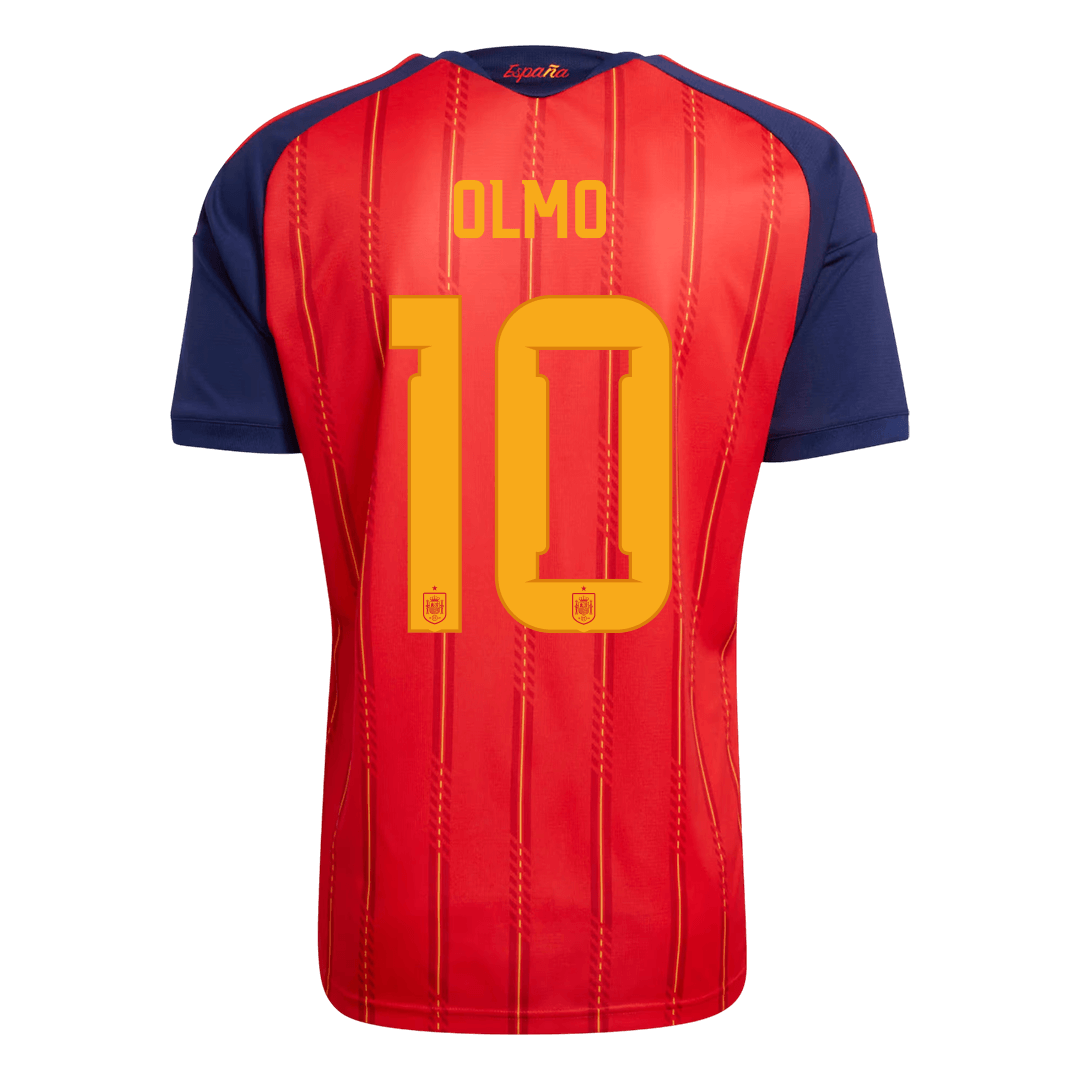 Spain World Cup Hjemmetrøje 2026 OLMO #10 [PREMIUM]