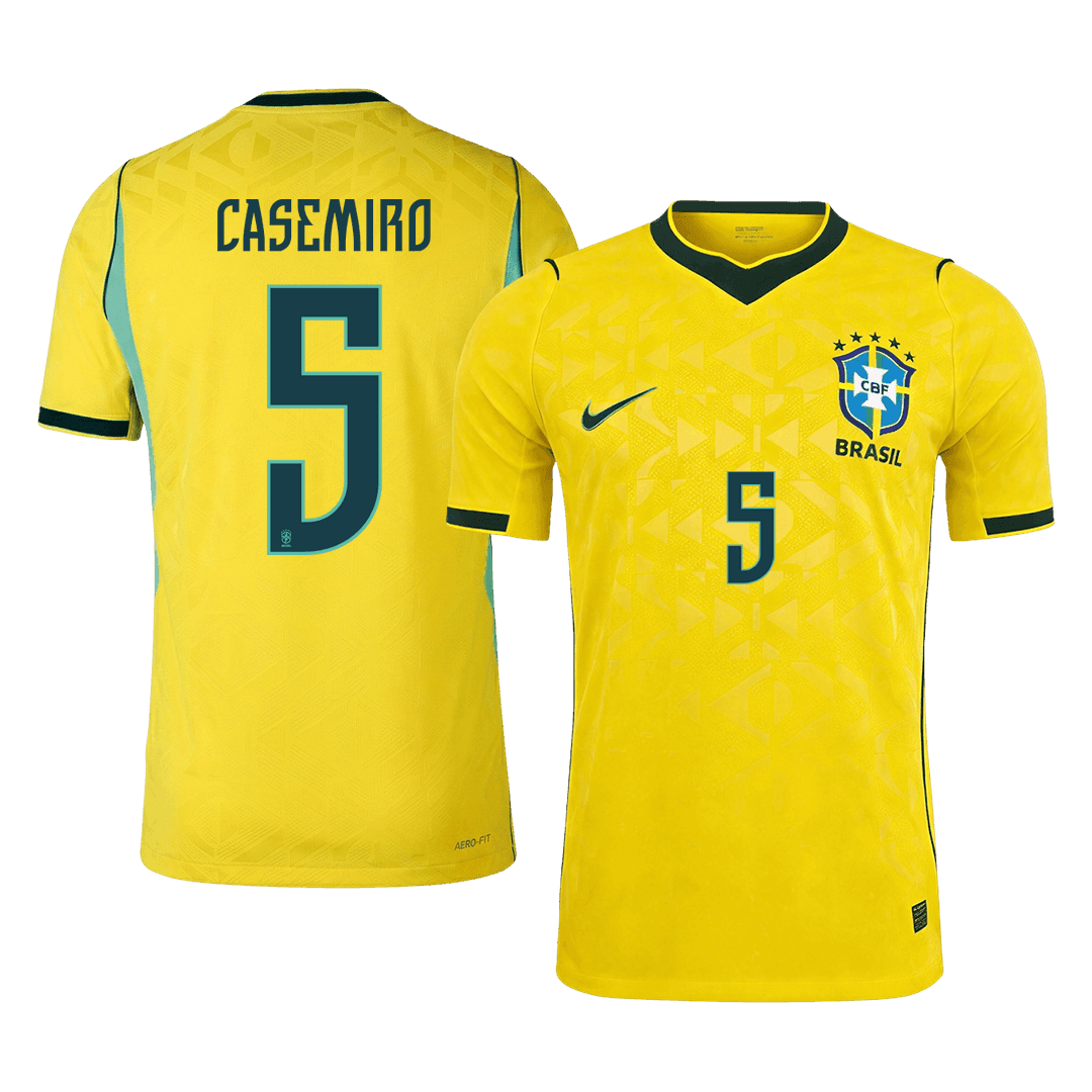 Brazil World Cup Hjemmebanetrøje Spillerversion 2026 CASEMIRO #5