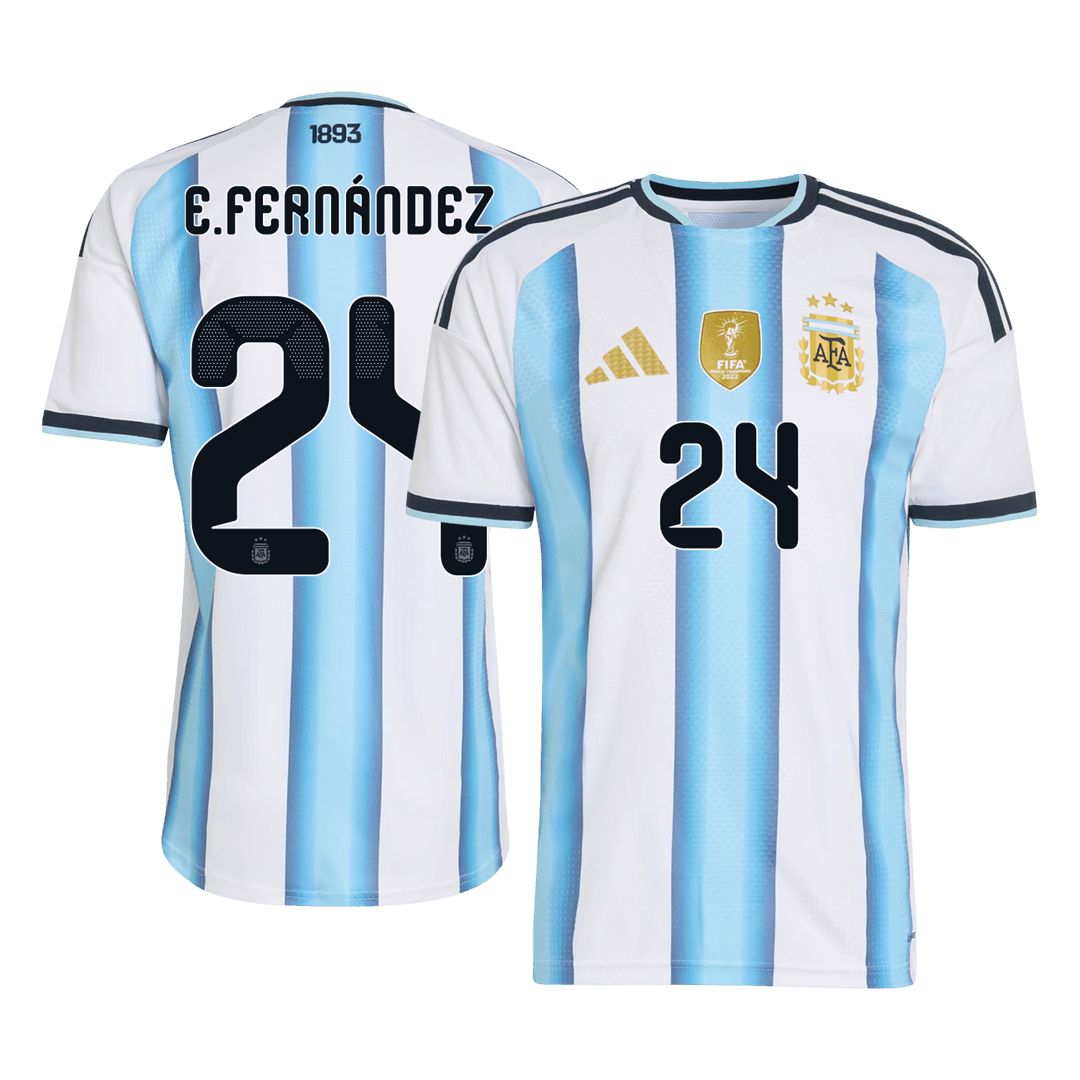 Argentina World Cup Hjemmebanetrøje Spillerversion 2026 E. FERNÁNDEZ #24