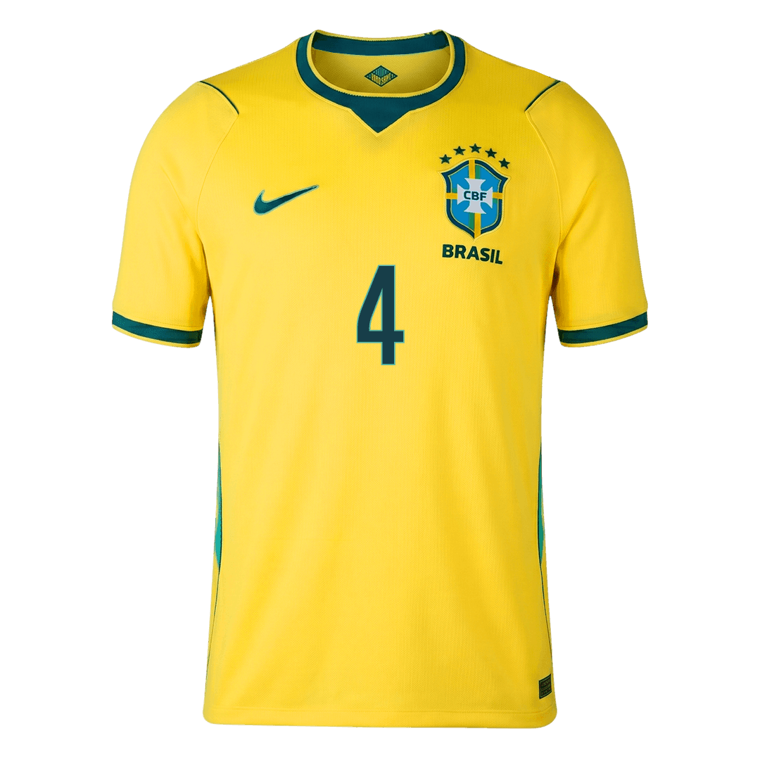 Brazil World Cup Hjemmetrøje 2026 MARQUINHOS #4