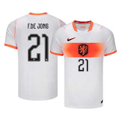 Netherlands World Cup Udebanetrøje 2026 F.DE JONG #21