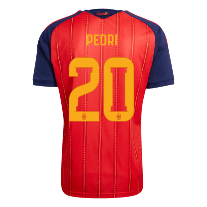 Spain World Cup Hjemmetrøje 2026 PEDRI #20 [PREMIUM]