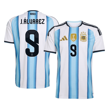 Argentina World Cup Hjemmetrøje 2026 J.ÁLVAREZ #9 [PREMIUM]