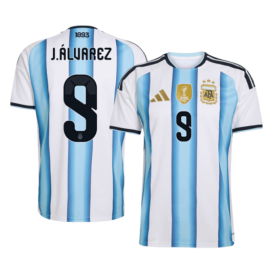 Argentina World Cup Hjemmetrøje 2026 J.ÁLVAREZ #9 [PREMIUM]
