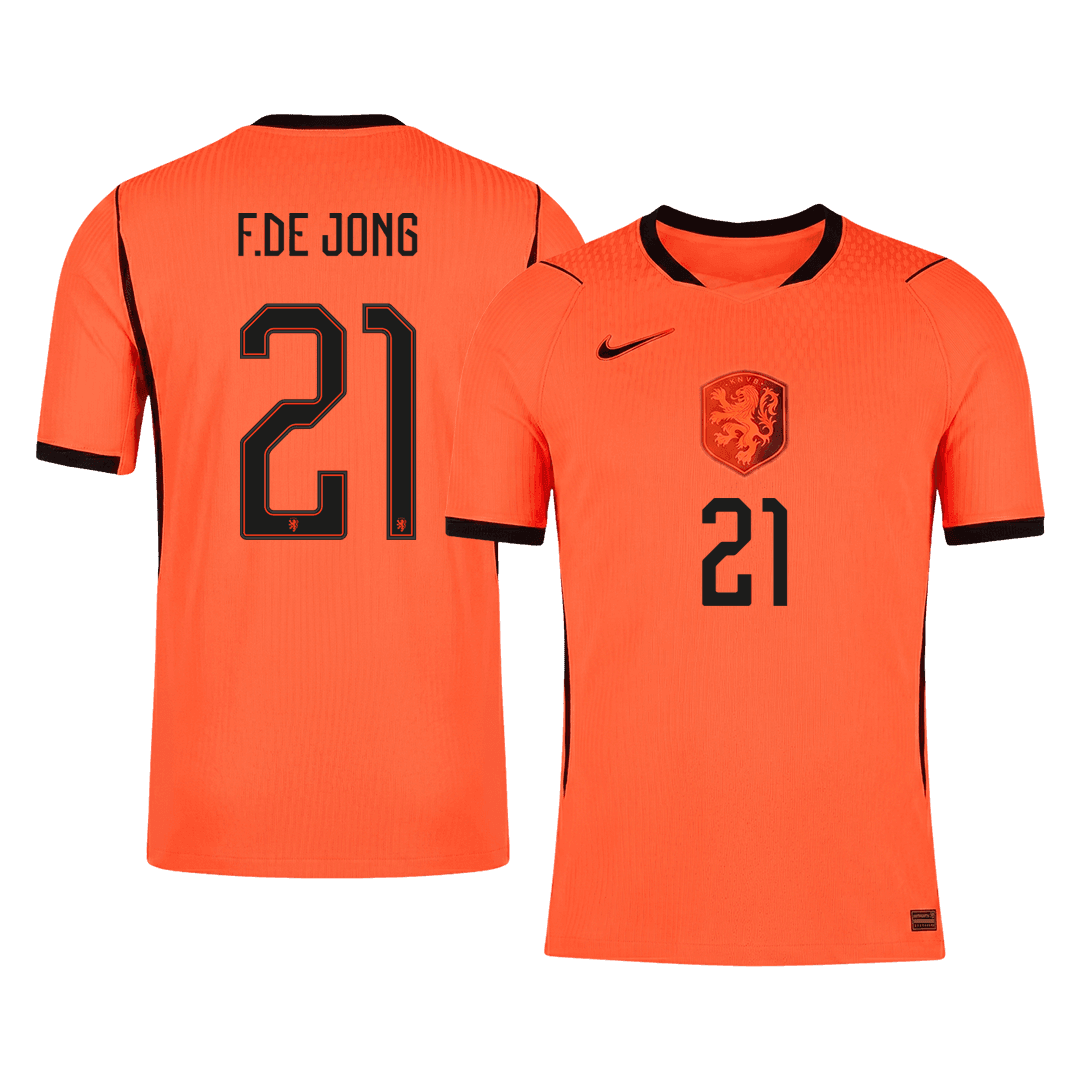 Netherlands World Cup Hjemmebanetrøje Spillerversion 2026 F.DE JONG #21