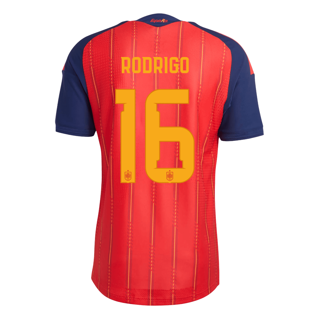 Spain World Cup Hjemmebanetrøje Spillerversion 2026 RODRIGO #16