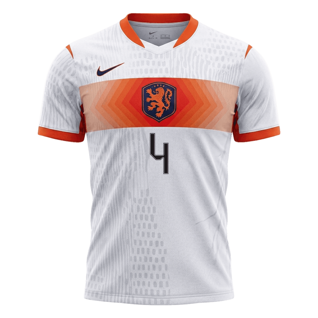 Netherlands World Cup Udebanebanetrøje Spillerversion 2026 VIRGIL #4
