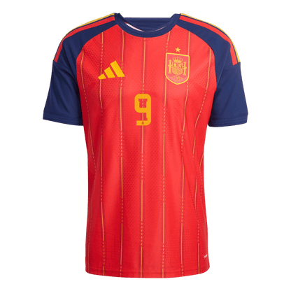 Spain World Cup Hjemmebanetrøje Spillerversion 2026 GAVI	 #9
