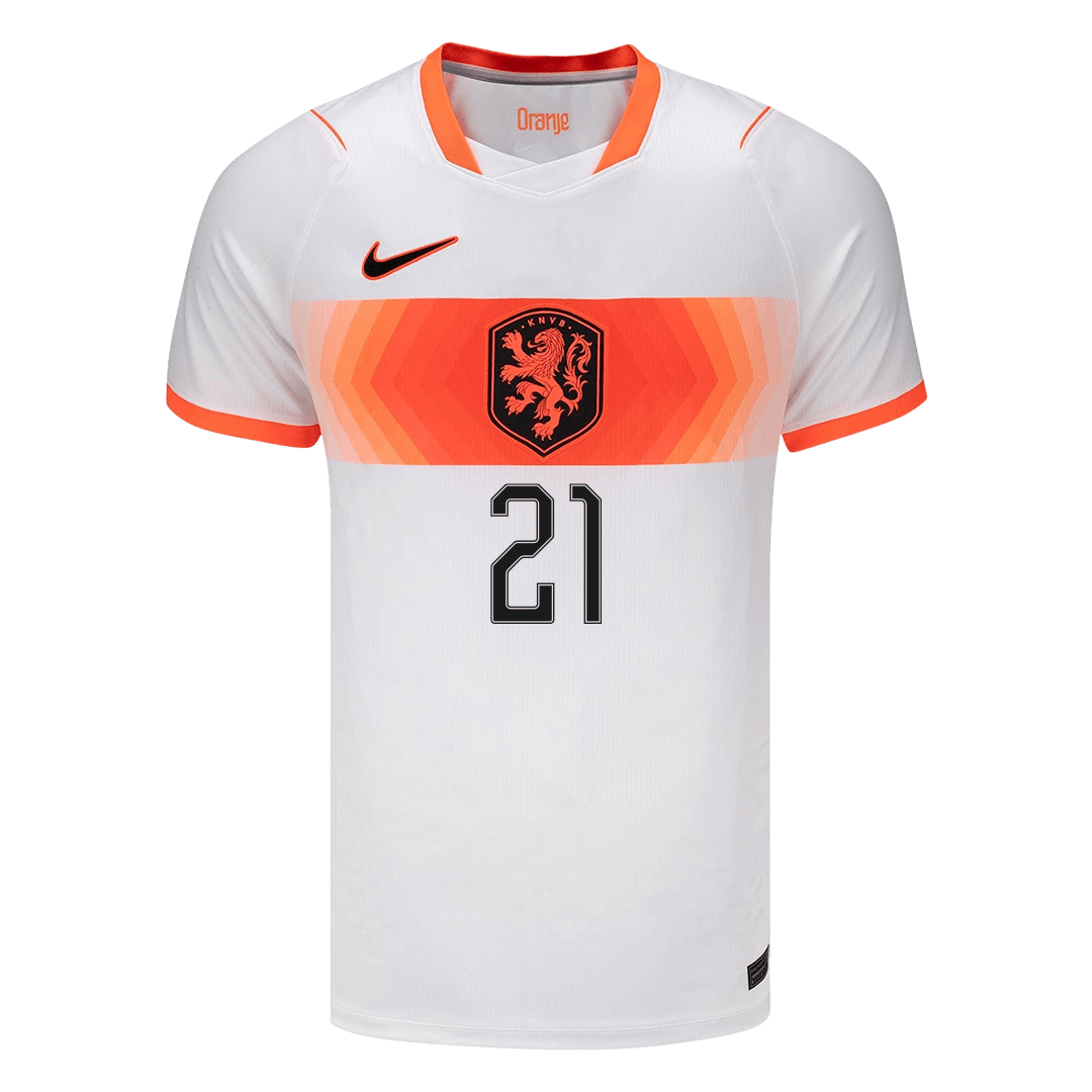 Netherlands World Cup Udebanetrøje 2026 F.DE JONG #21