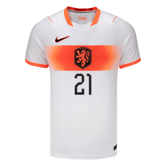 Netherlands World Cup Udebanetrøje 2026 F.DE JONG #21