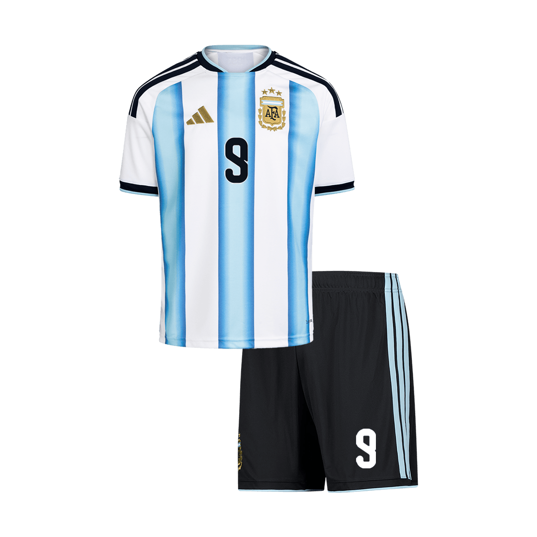 Argentina World Cup Hjemmesæt Børn 2026 J.ÁLVAREZ #9 [PREMIUM]