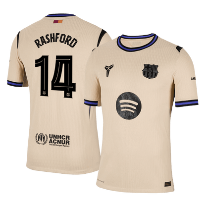 Barcelona Udebanebanetrøje Spillerversion 2025/26 UCL RASHFORD #14