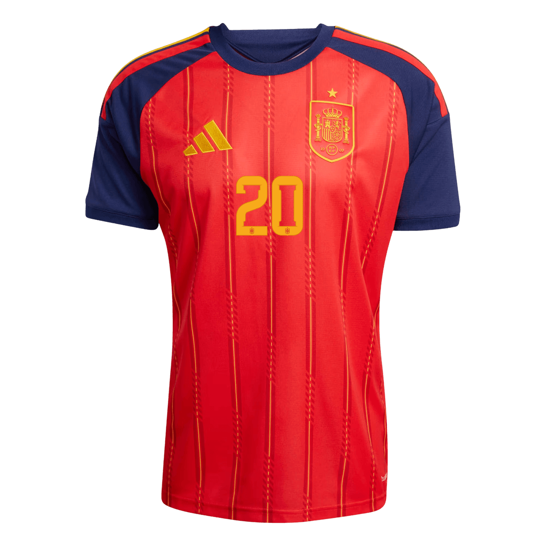 Spain World Cup Hjemmetrøje 2026 PEDRI #20 [PREMIUM]