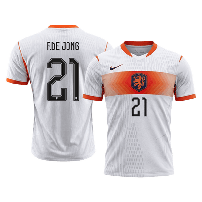 Netherlands World Cup Udebanebanetrøje Spillerversion 2026 F.DE JONG #21