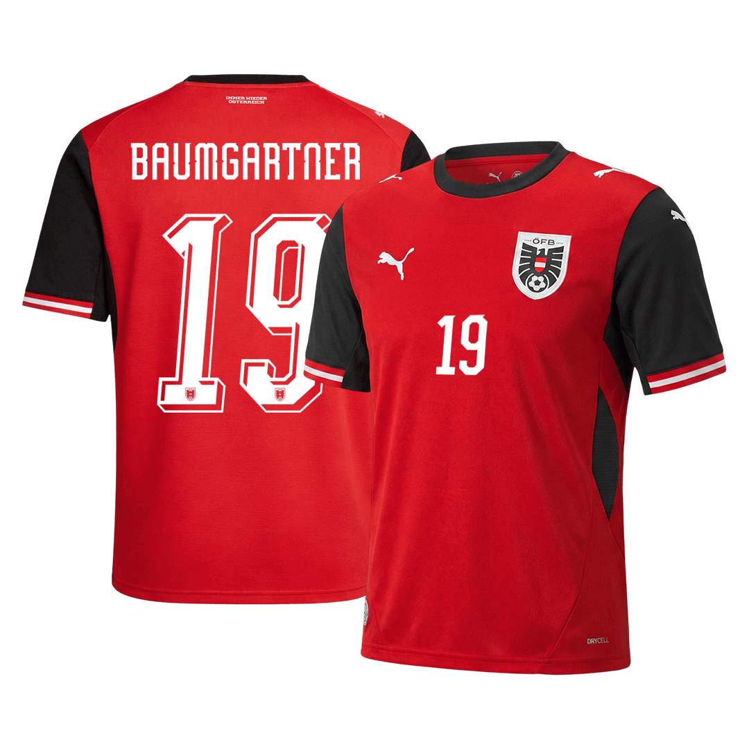 Austria World Cup Hjemmetrøje 2026 BAUMGARTNER #19