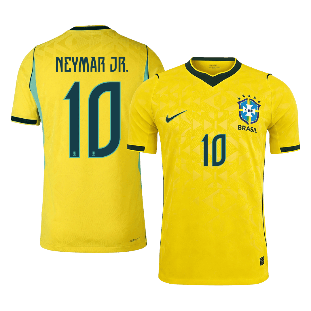 Brazil World Cup Hjemmebanetrøje Spillerversion 2026 NEYMAR JR. #10