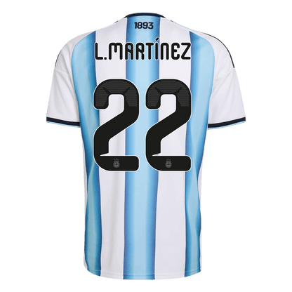 Argentina World Cup Hjemmetrøje 2026 L.MARTÍNEZ #22 [PREMIUM]
