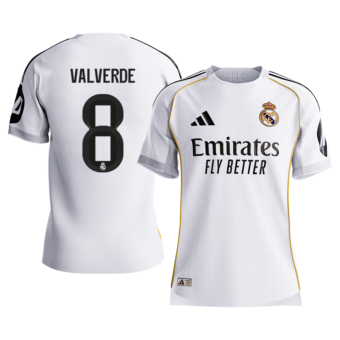 Real Madrid Hjemmebanetrøje Spillerversion 2025/26 VALVERDE #8 [PREMIUM]