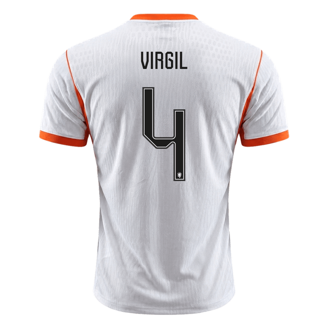 Netherlands World Cup Udebanebanetrøje Spillerversion 2026 VIRGIL #4