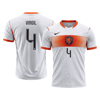 Netherlands World Cup Udebanebanetrøje Spillerversion 2026 VIRGIL #4