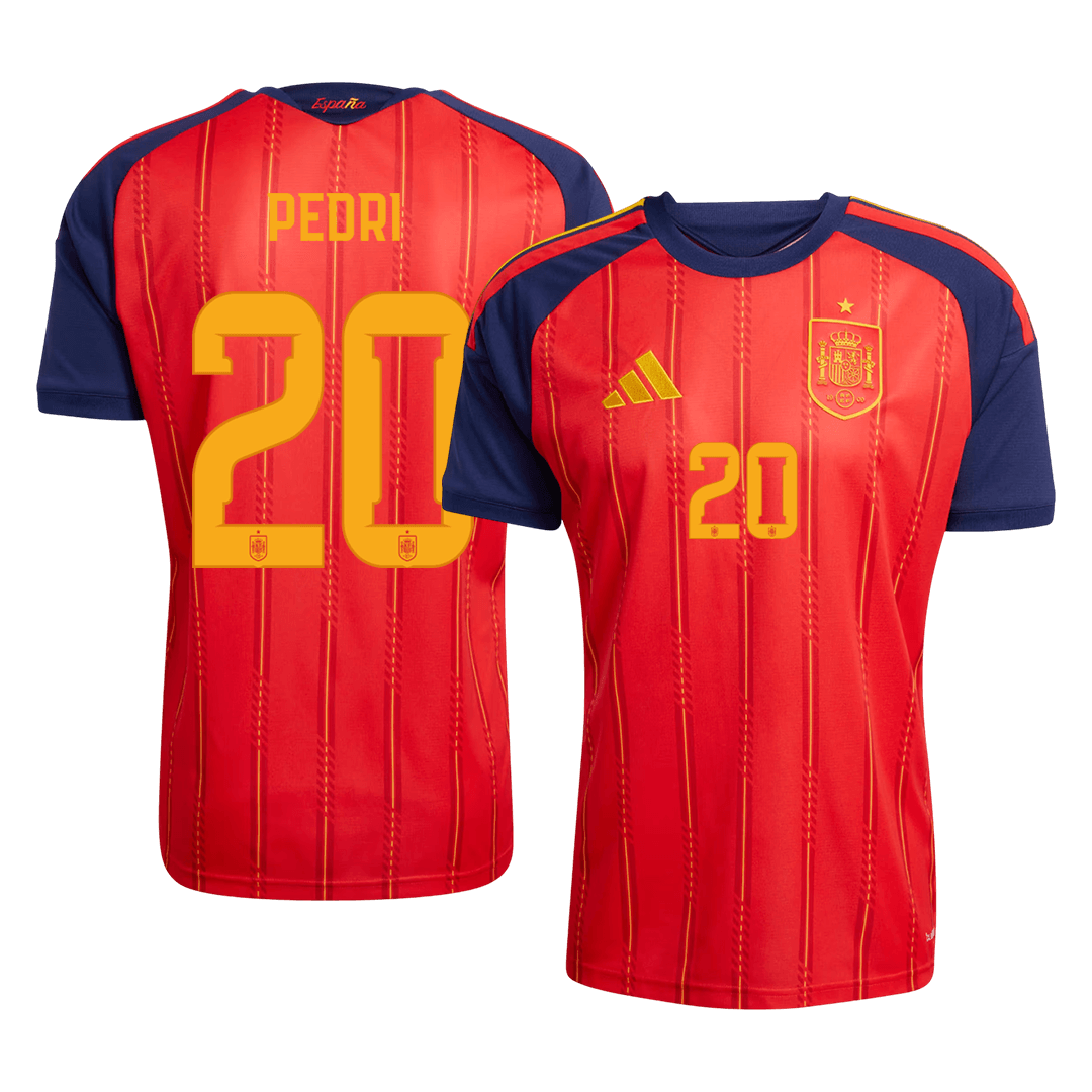 Spain World Cup Hjemmetrøje 2026 PEDRI #20 [PREMIUM]